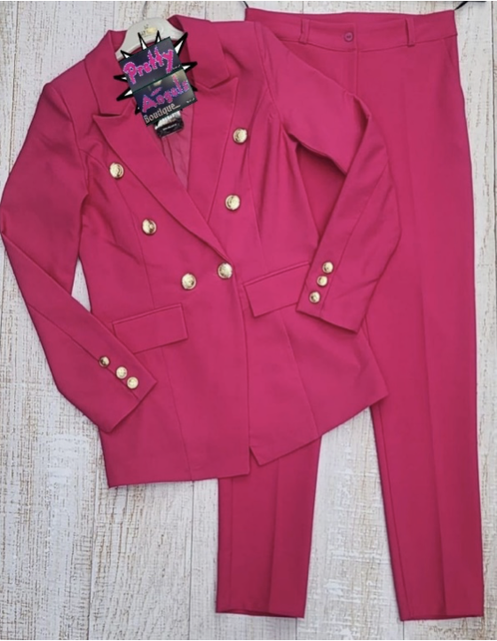 Pink Stylish Women’s Trouser Suit