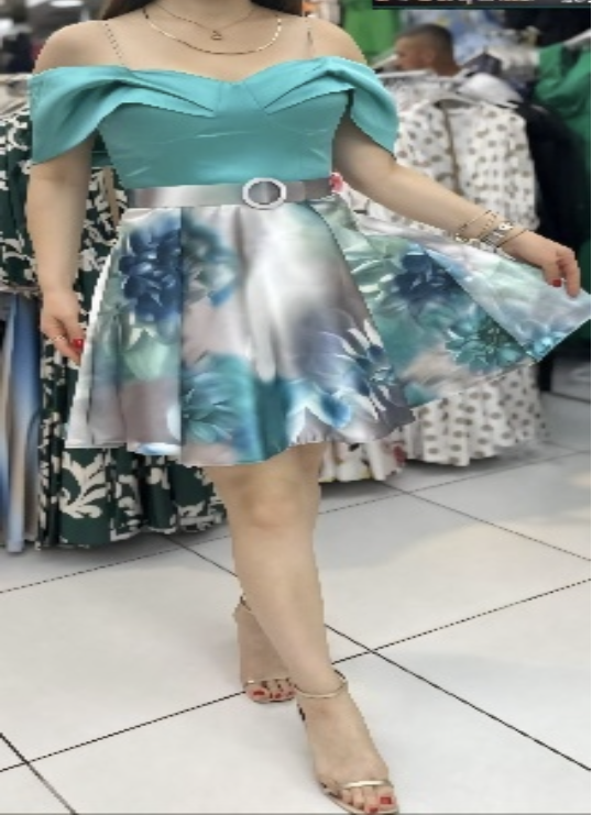 Green Stylish Short Cocktail Eve Dress