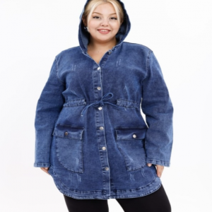 Casual Denim Jeans Hooded Jacket